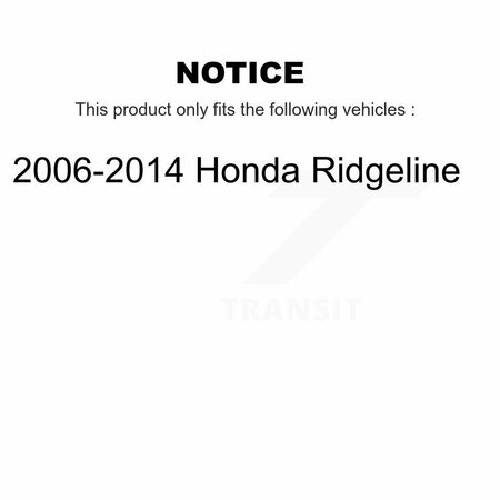Kugel Front Rear Wheel Bearing Kit For 2006-2014 Honda Ridgeline K70-101443